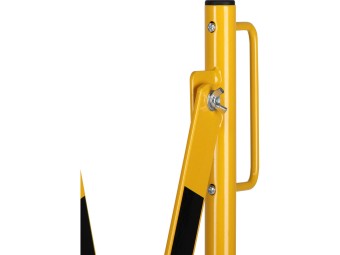 Barrière extensible en acier sur pied