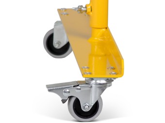 Barrière extensible mobile en acier sur roulettes