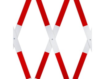 Barrière extensible en acier sur pied