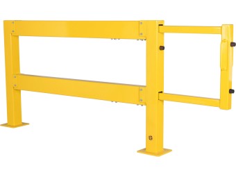 Barrière de protection industrielle rectangle en acier