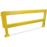 Barrière de protection industrielle rectangle en acier