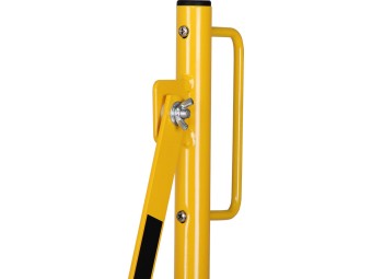 Barrière extensible en acier avec fixation murale