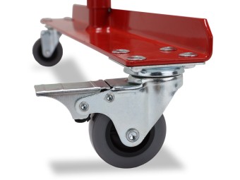 Barrière extensible en acier avec poteau sur platine fixe