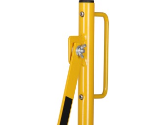 Barrière extensible mobile en acier sur roulettes