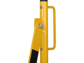 Barrière extensible mobile en acier sur roulettes