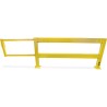 Barrière de protection industrielle rectangle en acier