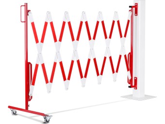 Barrière extensible en acier avec fixation murale