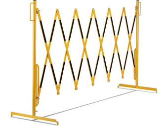 Barrière extensible en acier sur pied