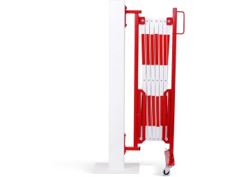 Barrière extensible en acier avec fixation murale