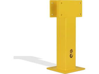 Barrière de protection industrielle rectangle en acier