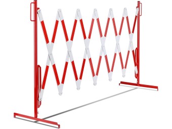 Barrière extensible en acier sur pied