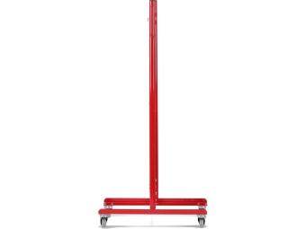 Barrière extensible mobile en acier sur roulettes