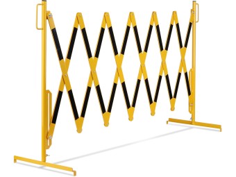 Barrière extensible en acier sur pied