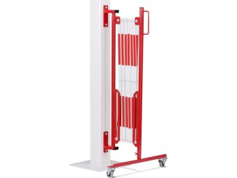 Barrière extensible en acier avec fixation murale