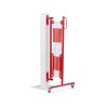 Barrière extensible en acier avec fixation murale
