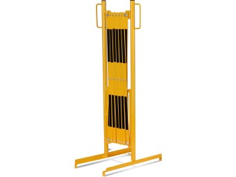 Barrière extensible en acier sur pied