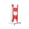 Barrière extensible en acier avec fixation murale
