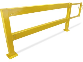 Barrière de protection industrielle rectangle en acier