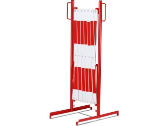 Barrière extensible en acier sur pied