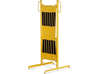 Barrière extensible en acier sur pied