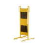 Barrière extensible en acier sur pied