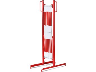 Barrière extensible en acier sur pied