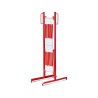 Barrière extensible en acier sur pied
