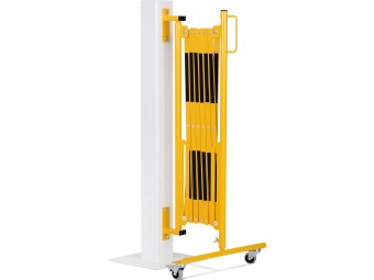 Barrière extensible en acier avec fixation murale