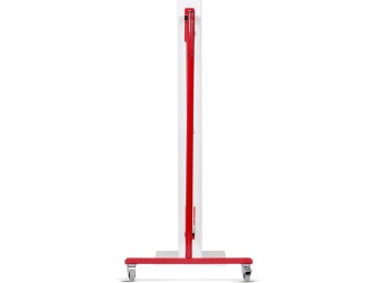 Barrière extensible en acier avec fixation murale