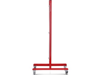 Barrière extensible mobile en acier sur roulettes