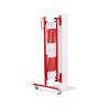 Barrière extensible en acier avec fixation murale