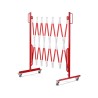 Barrière extensible mobile en acier sur roulettes