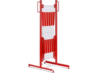Barrière extensible en acier sur pied