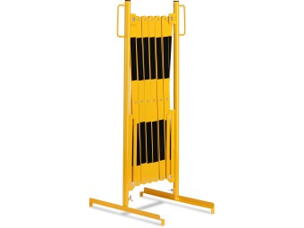 Barrière extensible en acier sur pied