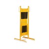 Barrière extensible en acier sur pied