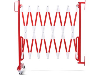 Barrière extensible en acier avec fixation murale