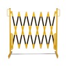 Barrière extensible en acier sur pied