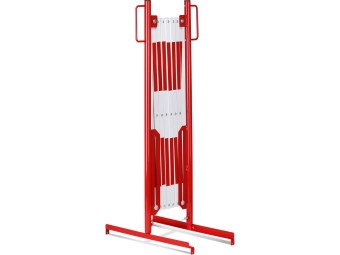 Barrière extensible en acier sur pied