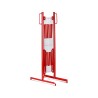 Barrière extensible en acier sur pied