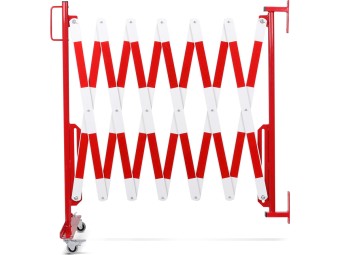 Barrière extensible en acier avec fixation murale