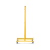 Barrière extensible mobile en acier sur roulettes