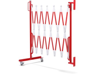 Barrière extensible en acier avec fixation murale