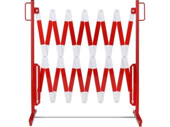 Barrière extensible en acier sur pied