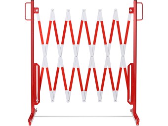 Barrière extensible en acier sur pied