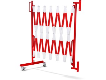 Barrière extensible en acier avec fixation murale