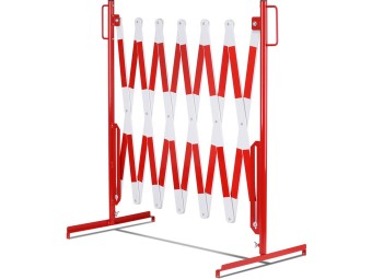 Barrière extensible en acier sur pied