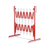 Barrière extensible en acier sur pied