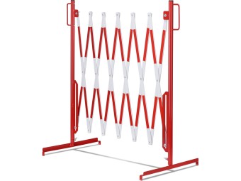 Barrière extensible en acier sur pied