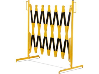 Barrière extensible en acier sur pied