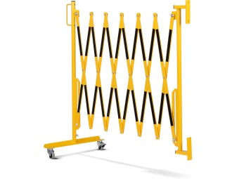 Barrière extensible en acier avec fixation murale
